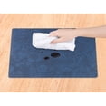 thumbnail image 3 of REGALWOVEN Set of 6 Faux Leather Placemats for Kitchen Dining Table Decor, Washable Table Placemats Wipeable Table Mat Dark Blue 18*12in, 3 of 7