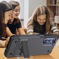 thumbnail image 5 of JTCASES for Motorola Moto Stylus 5G (2022)  Case, Foldable Kickstand Heavy Duty Protective Rugged Hybird Anti-slip Shockproof/Drop Resistant PC TPU Shell, Gray, 5 of 7