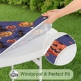 thumbnail image 5 of Magical Pumpkin Castle Halloween Pattern Round Fitted Tablecloth with Elastic Edge,Dining Table Cover Waterproof,Outdoor Round Tablecloth for Camping,Dining,Indoor and Outdoor, 5 of 7