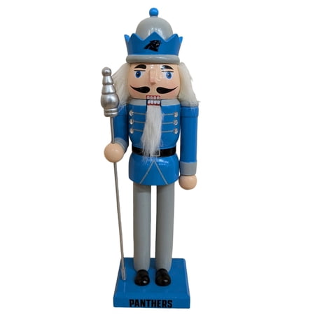 Carolina Panthers 12 Wooden Nutcracker Statue