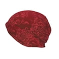 thumbnail image 3 of Kll Vintage Burgundy Winter Fall Beanie Knit Hats For Men & Women - Warm & Soft Stylish Toboggan Caps For Cold Weather, 3 of 9