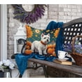 thumbnail image 2 of Carolines Treasures DAC1080PW1818 18 x 18 in. Unisex Westie Fall Fabric Decorative Pillow, 2 of 5