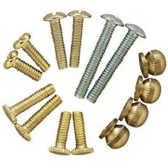 Westinghouse Lighting Fixture Repair Kit 70635 - Metric, Metal, Gold - 14 Piece Pack