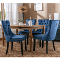thumbnail image 2 of LegaHome Dining Room Chairs Set of 6, Modern Upholstered Velvet Dining Chair with Nailhead Trim&Solid Wood Legs, Tufted Button Padded Accent Chairs Set for Kitchen Dining Room Living Room, Blue, 2 of 10