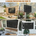 thumbnail image 5 of HOMEYA Outdoor TV Cover with 3 Side Full Zipper, Heavy Duty LED Flat Screen Television Protector Universal Weatherproof Waterproof Protector, Black, Fits 48" - 50", 5 of 7