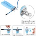 thumbnail image 2 of Bangcool Speed Jump Rope Adjustable Skipping Rope Training Jump Rope for Adults Kids, 2 of 7
