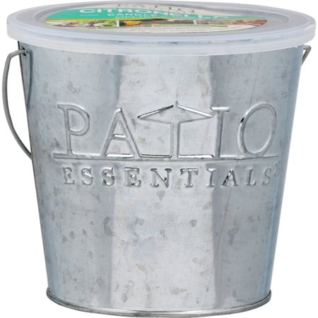 Patio Essentials 3pk Citronella Candle Galvanized Bucket 17oz