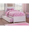 thumbnail image 6 of Leo & Lacey Solid Wood Urban Twin Trundle Platform Bed in White, 6 of 8