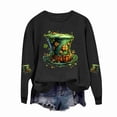 thumbnail image 4 of Gamivast St Patricks Day Sweatshirt for Women Funny Graphic Raglan Long Sleeve Tops Loose Fitted Crew Neck Holiday Shirts Casual Holiday Outfits, 4 of 4