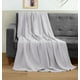 thumbnail image 4 of Manta Utopia Bedding plateada, 100% algodón, gofre, 300 g/m², 4 of 8