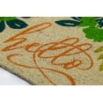 thumbnail image 3 of Entryways Unique Blooms Hello Coir Indoor Outdoor Doormat, 17" x 28", Multi Color, 3 of 7