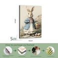 thumbnail image 3 of Larbulse  Easter Bunny Blue Jacket Basket Egg Canvas Wall Art Home Decor Poster Vintage Funny Print Picture Abstract Bedroom Living Room Kitchen Posters Decor,, 3 of 6
