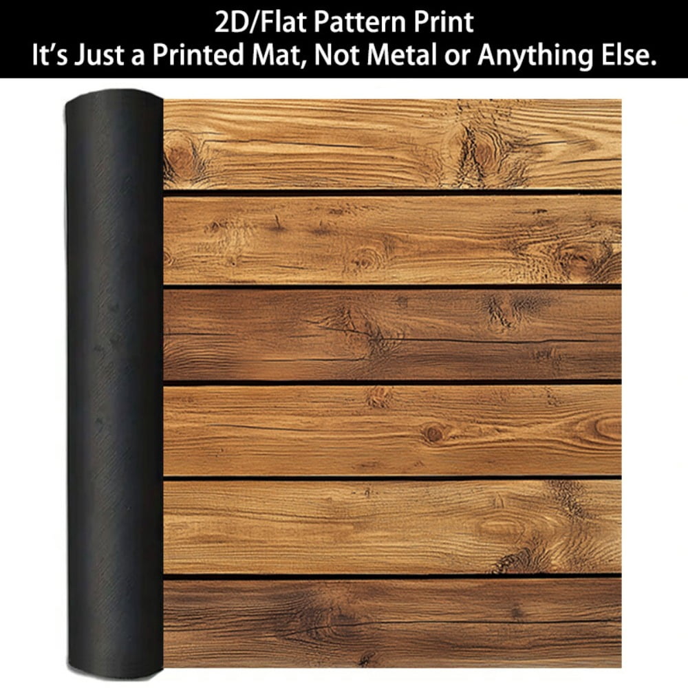 2D Flat Stove Cover Protector, Wood Grain Pattern Kitchen Counter Cover Mat, Scratch Resistant Stove Top Cover, Multipurpose Surface Protection Pad, 28.3 x 20.5 Inches