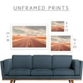 thumbnail image 6 of Wall Art Prints - Unframed HD Printed Travel Picture Poster Decorations for Home Decor Living Dining Bedroom Bathroom College Dorm Room by Humble Chic NY, Endless Highway, Sepia, Brown, Orange, Pink,, 6 of 6