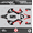 Red, variant on Kalair GFX Graphics Kit for Honda CRF450R (2017-2020) Lightning Series