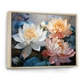 thumbnail image 2 of Designart "China Art Graceful flowers V" China Art Floater Framed Wall Decor, 2 of 7