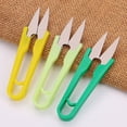 thumbnail image 4 of Tijeras de plástico con resorte en forma de U para hilo de punto de cruz Tijeras pequeñas de color, 4 of 5
