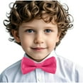 thumbnail image 4 of Delliss Boys' Adjustable Bow Solid Color Tie Accessories Shirt Tie, 4 of 6