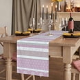 thumbnail image 2 of Table Runners 72 Inches Long Dress Scarves, Farm Fruits Farmhouse Kitchen/Dining Table Runner, Coffee Tablerunners, Watermelon Lemons Peach Pink Grey Striped 16x72 Inch, 2 of 9