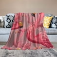 thumbnail image 2 of SHERONV Flamingo Crown Pink Warm Lightweight Blanket Soft Fleece Blankets Throw Blanket Living Rooms Sofa Decor Cow Gifts Blanket All Seasons Long-lasting Blanket 40x50in, 2 of 6