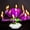 Purple, variant on Goyunwell 2pcs Birthday Candles Flower Lotus Music Rotatable 2 Layers Candles Colorful