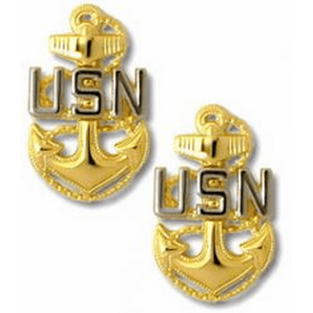 US Navy Chief E7 Collar Rank Insignia