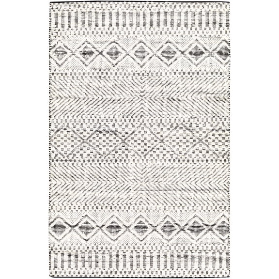 BoutiqueRugs Bachauan Bohemian, Transitional Area Rug - Cream, Black - 8'10" x 12'