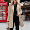 thumbnail image 2 of Patlollav Women Business Attire Solid Color Long Sleeve Single Breasted Slimming Cardigan Suit Coat, 2 of 6