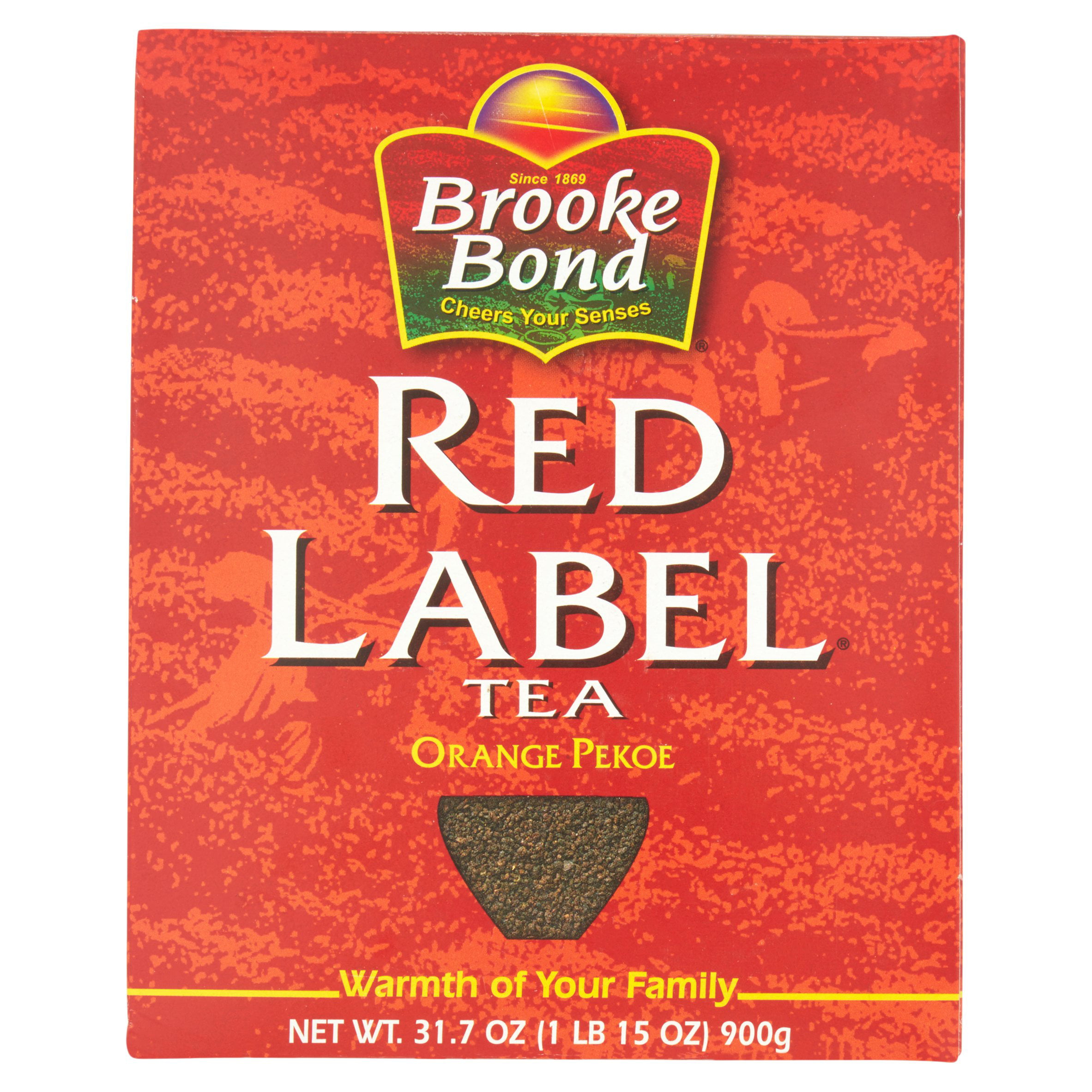 hektar Et bestemt Tempel Brooke Bond Red Label Tea India, 31.7 oz - Walmart.com