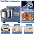 thumbnail image 3 of Ourlova Commercial Dough Mixer 10.5Qt - 650W Dual Rotating Dough Kneading Machine with Stainless Steel Bowl/Security Shield/Timer - Heavy-Duty Commercial Stand Mixer for Bakeries Pizzeria, 3 of 6