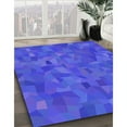 thumbnail image 2 of Ahgly Company Indoor Rectangle Patterned Canary Blue Area Rugs, 2' x 4', 2 of 6