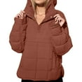 thumbnail image 4 of DYTTDG Women's Oversized Cotton Hooded Jacket Lightweight Winter Warm Pullover Hoodie Jacket Long Sleeve Hooded Casual Jacket with Pockets Great Gifts for Less, 4 of 9