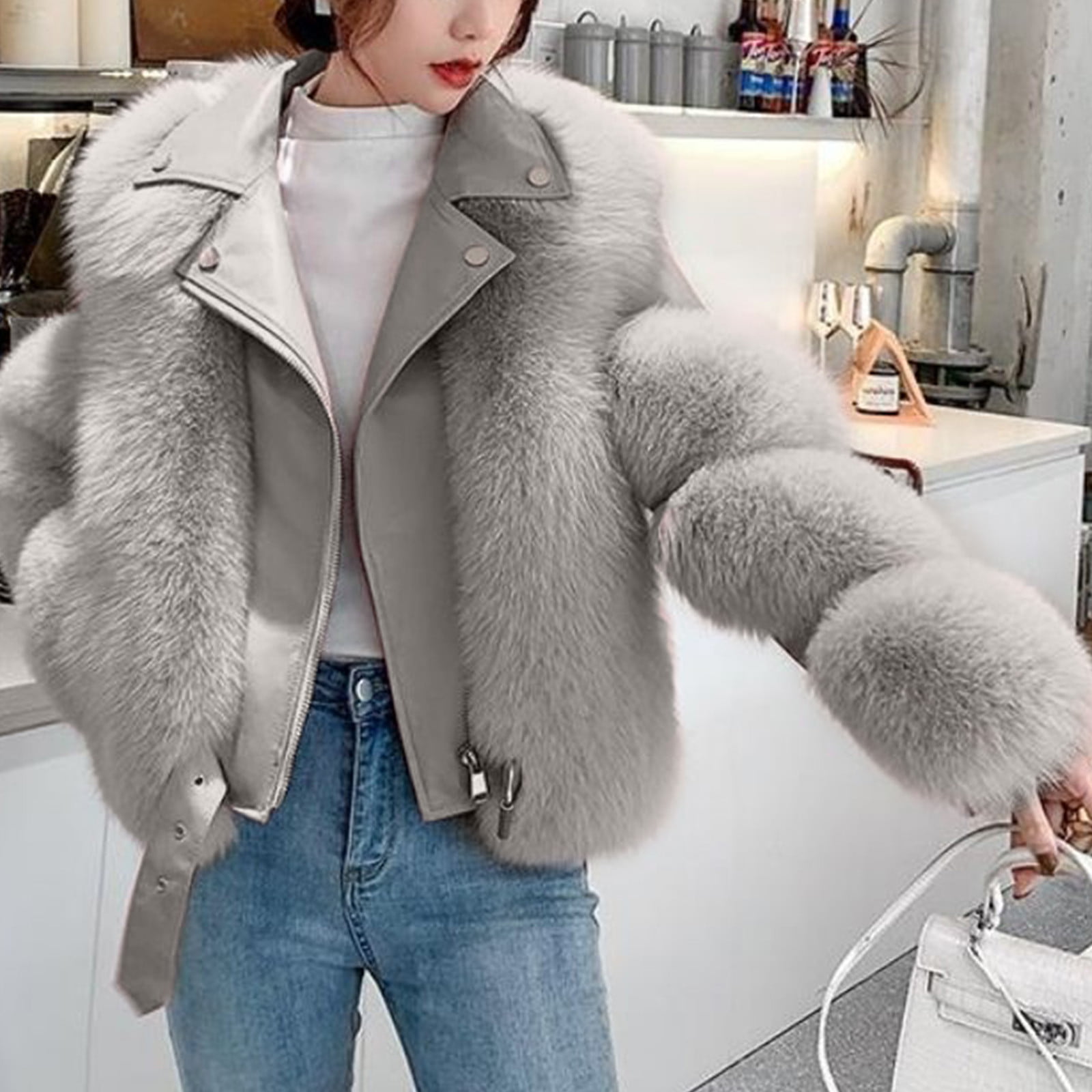 Beige 12-18M discount 66% Primark Long coat KIDS FASHION Coats Fur 