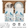 thumbnail image 5 of Blue Flowers Kitchen Towels Set of 1, Spring Birds Rustic Floral Pastoral Plants Absorbent Dish Towels for Kitchen, Microfiber Hand Towel, Quick Drying Tea Towel for Cleaning Decorative Dishcloths, 5 of 7