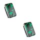 thumbnail image 3 of Monedero de cuero Sonducket para mujer portátil elegante impermeable Verde Tipo 1 2piezas, 3 of 6
