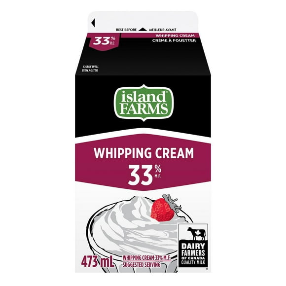 Island Farms by Natrel 33% Whipping Cream, 473 mL