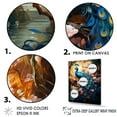 thumbnail image 3 of Designart "Enchanted Blooms With Fantasy Peacock" Animals Peacock Canvas Wall Art, 3 of 7