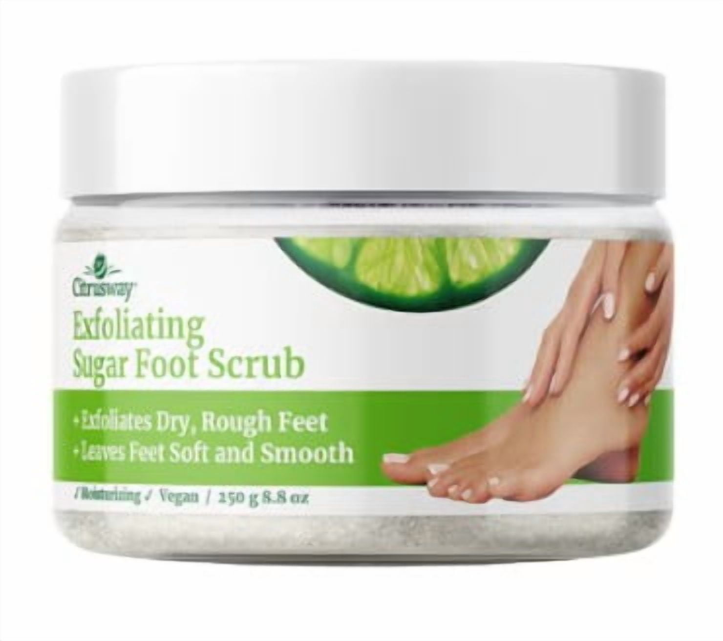 (3 pack) Citrusway Exfoliating Foot Sugar Scrub 250 g/8 oz