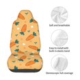 thumbnail image 4 of Wukai Love Carrot Full Set Car Seat Covers with Soft Padding Universal Auto Front Seats Protector and Cushion Mat, 4 of 5