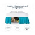 thumbnail image 3 of SGI Bedding 14 Inch Ruffled Bedskirt | Microfiber Ruffled Bed Skirt | Fade-Resistant, Wrinkle-free, Anti-static, Decorative, Extra Storage Space, Clutter-Free |King, Turquoise Blue, 3 of 8