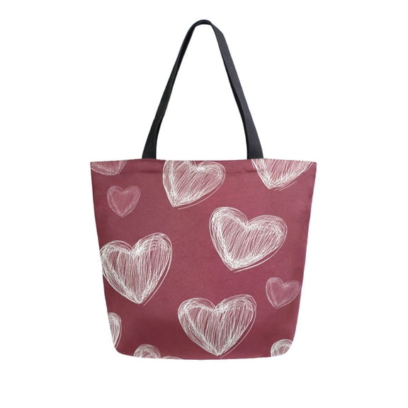 DIXRUYEE Tote Bag Women Weekender Travel Bag Shoulder Handbag Heartfelt Whispers Printed