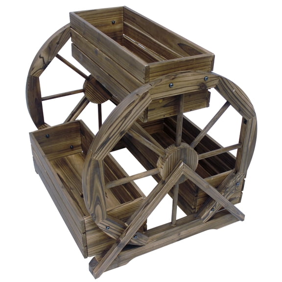 Leigh Country Three Tiered Wagon Wheel Planter