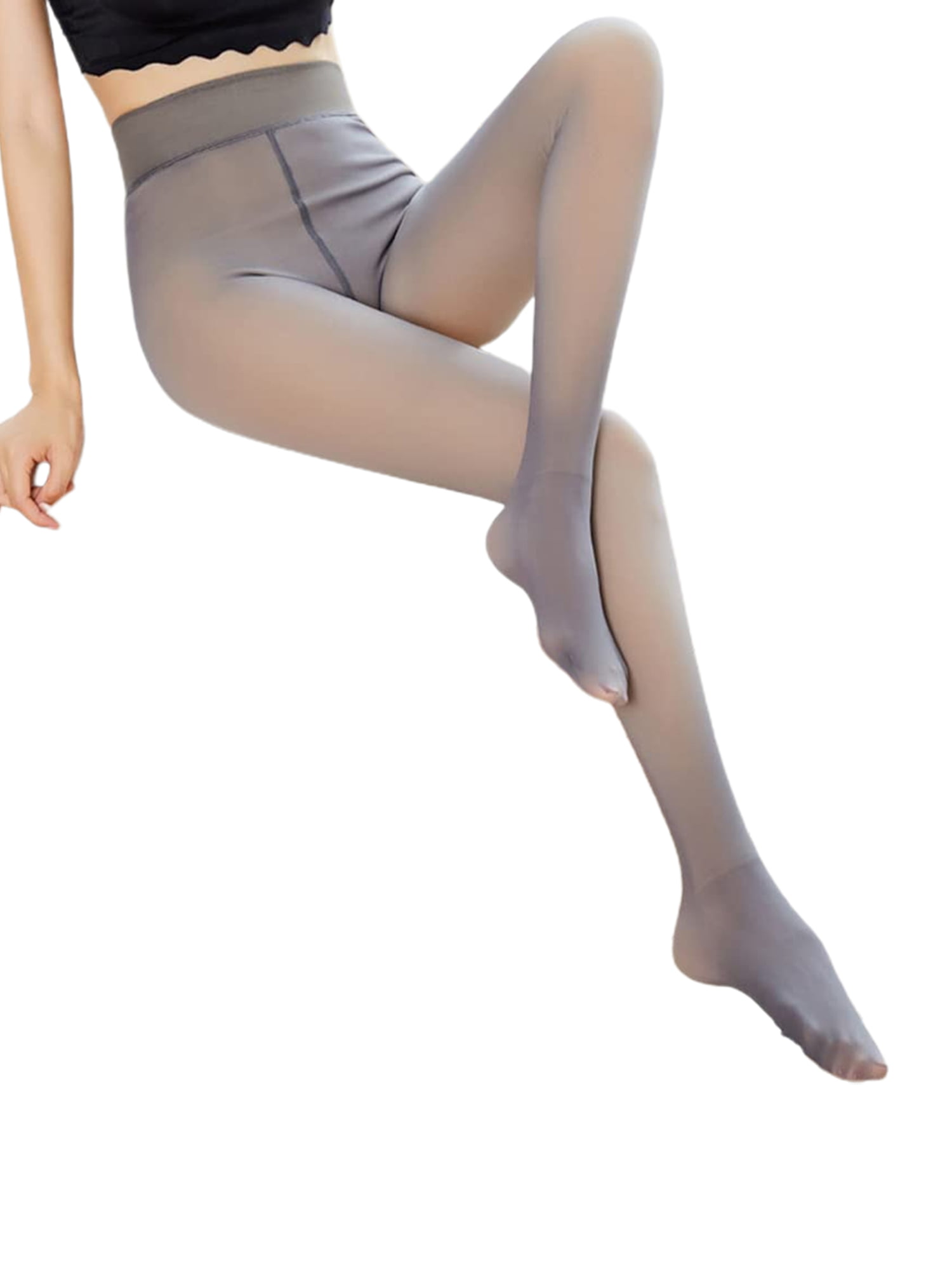 Centuryx 80 120d Women S Fleece Lined Tights High Waist Elastic Velvet Leggings Soft Thermal