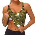 thumbnail image 3 of Yiaed Gnomes Playing in the Garden Print Ladies Waistcoat Women Sports Vest Vest Sports Women Sports Top Yoga Vest for women-Small, 3 of 8