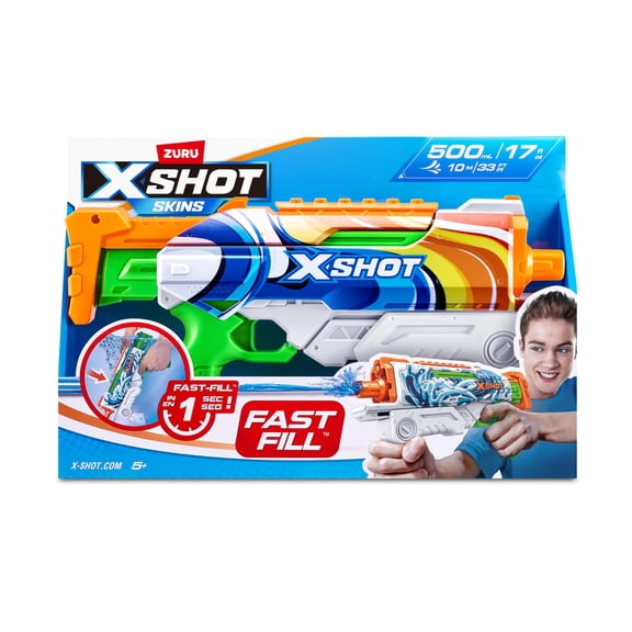 Pistola de Agua ZURU X‑Shot Carga Rápida 500 ml, Alcance 10 m