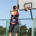 thumbnail image 5 of Sikiie Colorful Skull Basketball Jersey Reversible Men's Mesh Athletic Sports Shirts Training Practice S-4XLMedium, 5 of 6