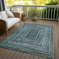 thumbnail image 4 of Addison Rugs Chantille ACN1725 Teal 3' x 5' Indoor/Outdoor, Machine Washable, Easy Clean, Non Shedding, Bedroom, Living Room, Dining Room, Kitchen, Patio Rug, 4 of 9