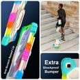 thumbnail image 6 of SaniMore Case for Samsung Galaxy Tab A7 Lite 8.7 inch 2021 Model (SM-T220/T225), Shockproof Shoulder Strap 360° Rotating Handle Bracket Pencil Holder Tri-layer Hybird Anti-drop Kids Shell,Rainbow Blue, 6 of 9