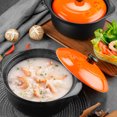 thumbnail image 3 of Ceramic Casserole Pot Food Stew Pot Multi-functional Home Stewing Pot with Lid, 3 of 6