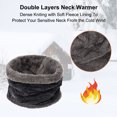 thumbnail image 2 of Winter Beanie Hat Scarf Set 2 Pieces Mens Warm Knit Thick Slouchy Cap Neck Warmer, 2 of 7